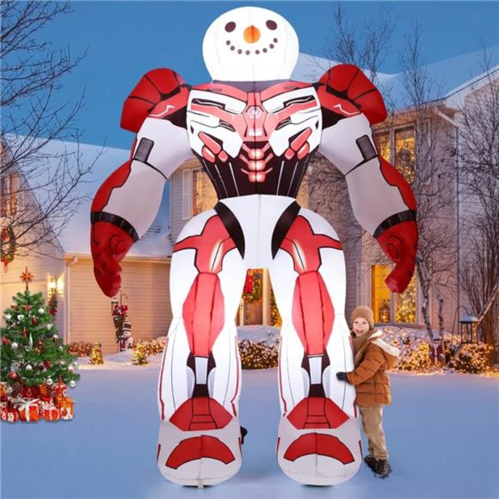 6.5 FT Tall Christmas Inflatables Outdoor Decorations Blow Up Xmas